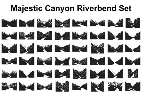 Download Majestic Canyon Riverbend Silhouette - Majestic Collection