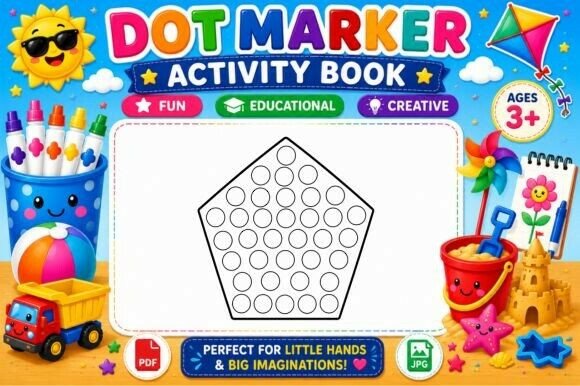 Download Summer Dot Marker Coloring Page - Summer Collection