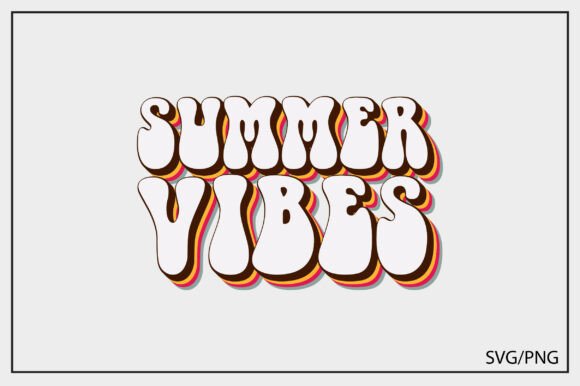 Download Summer Vibes Retro Font Typography - Summer Collection
