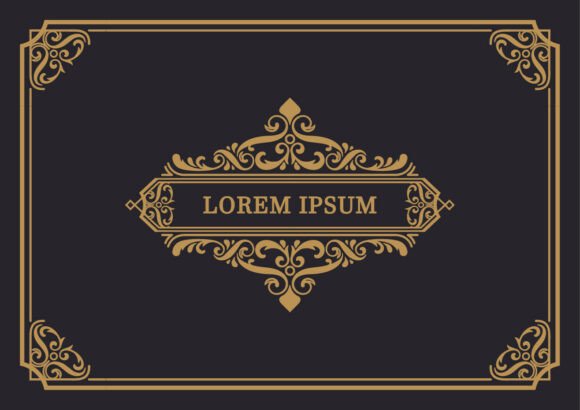 Download Ornamental Gold Flourish Frame - Ornamental Collection