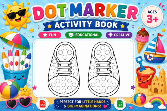 Download Summer Dot Marker Coloring Page - Summer Collection