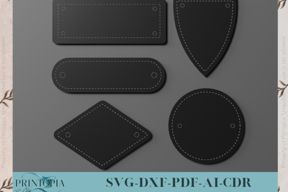 Download Laser Cut Leather Labels: Versatile!048 - Versatile Collection