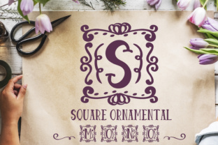 Download Square Ornamental Monogram - Ornamental Collection
