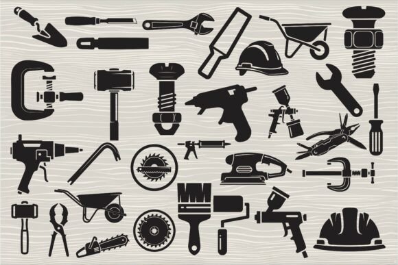 Download Versatile Tool Icon Silhouette Set - Versatile Collection